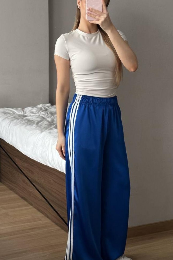 Шёлковые штаны с лампасами  FL-2138A500