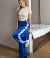 Шёлковые штаны с лампасами  FL-2138A500