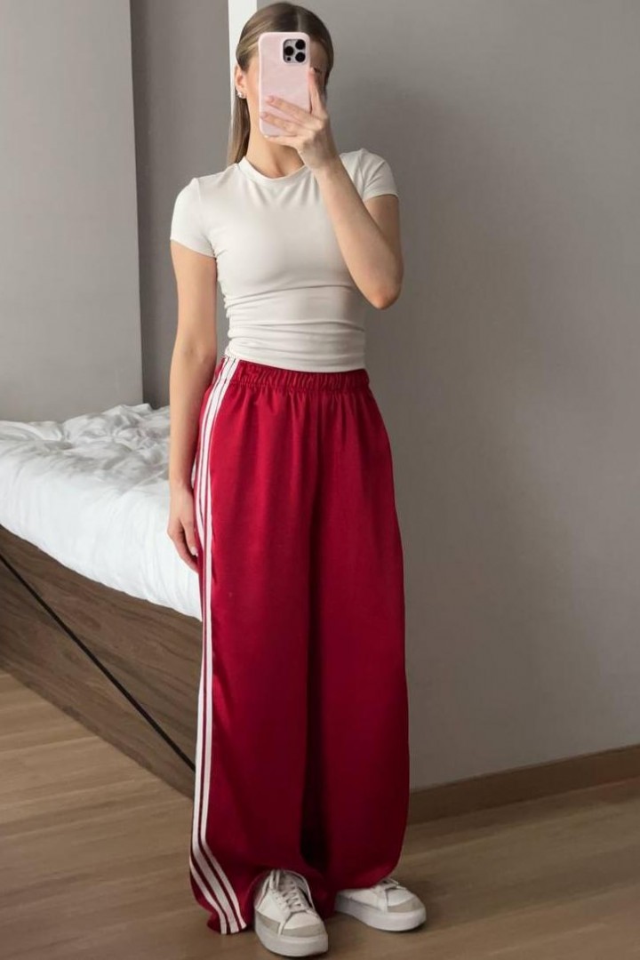 Шёлковые штаны с лампасами  FL-2138A500