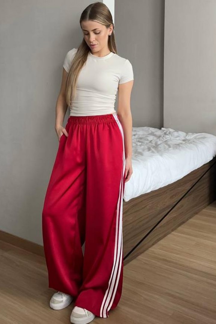 Шёлковые штаны с лампасами  FL-2138A500