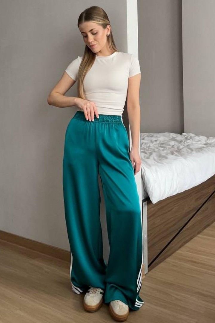 Шёлковые штаны с лампасами  FL-2138A500