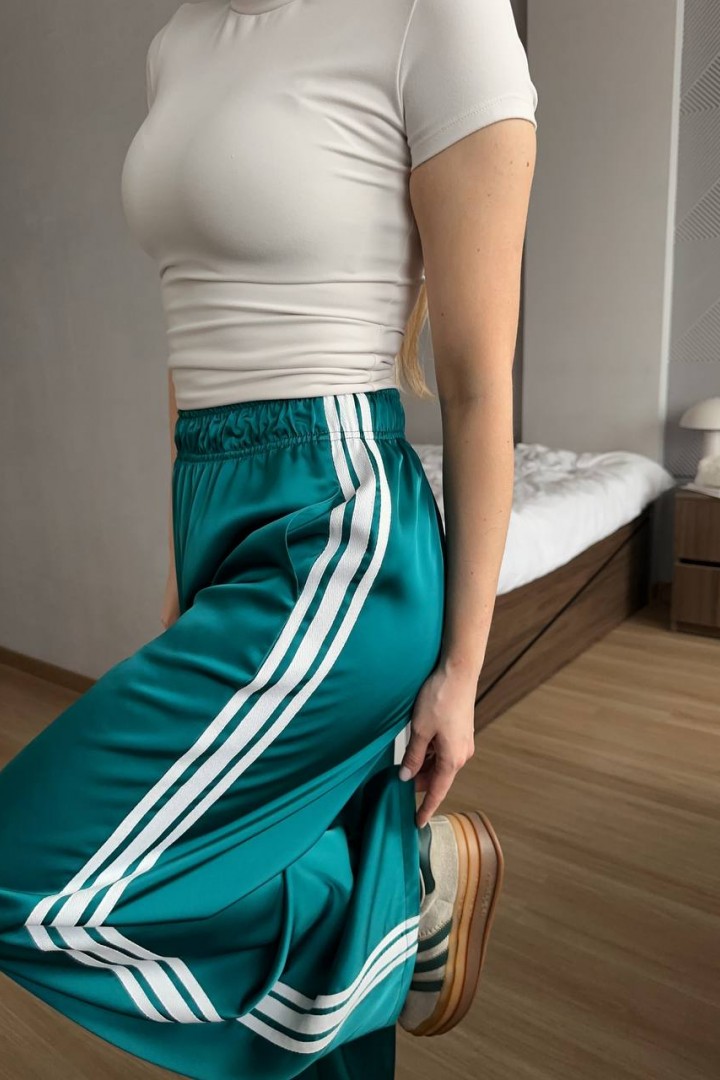 Шёлковые штаны с лампасами  FL-2138A500