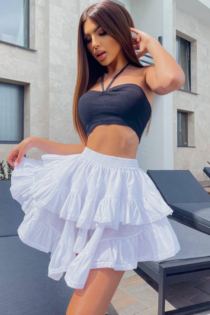 Юбка с оборками  FL-2073A550