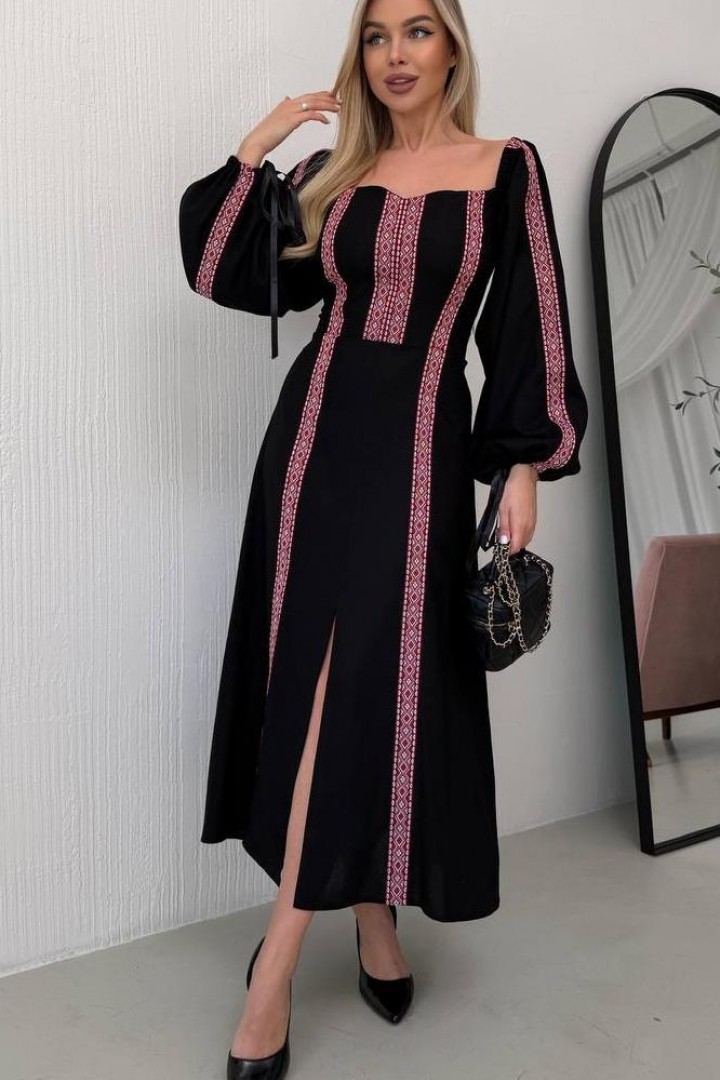 Платье вышиванка SOL-3038A1050