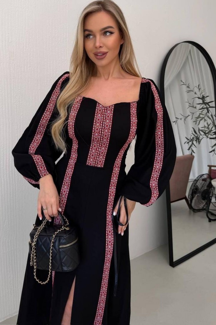 Платье вышиванка SOL-3038A1050