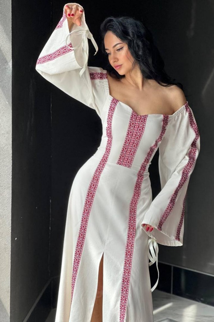 Платье вышиванка SOL-3038A1050