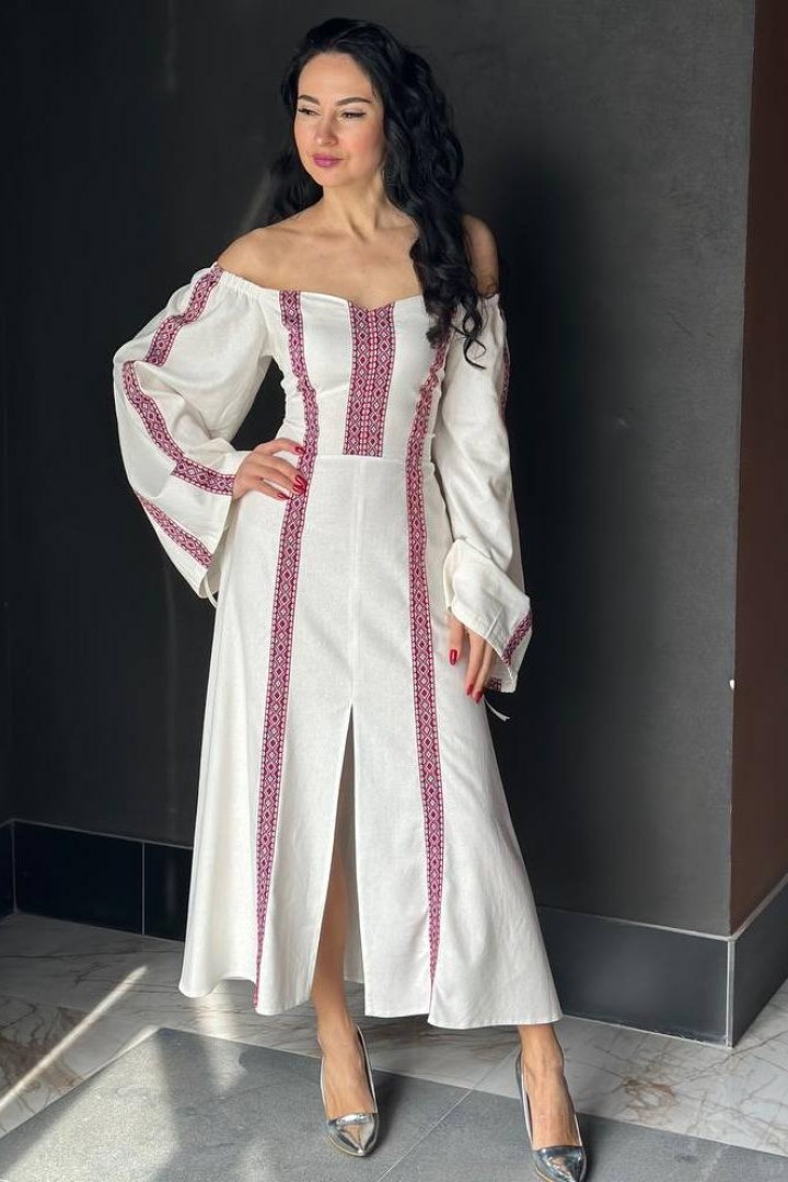 Платье вышиванка SOL-3038A1050