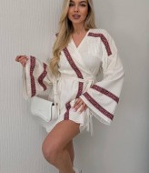 Платье киманно вышитое SOL-3039A900