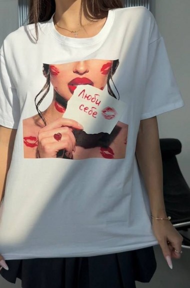 Футболка с накатом GIL-035A420