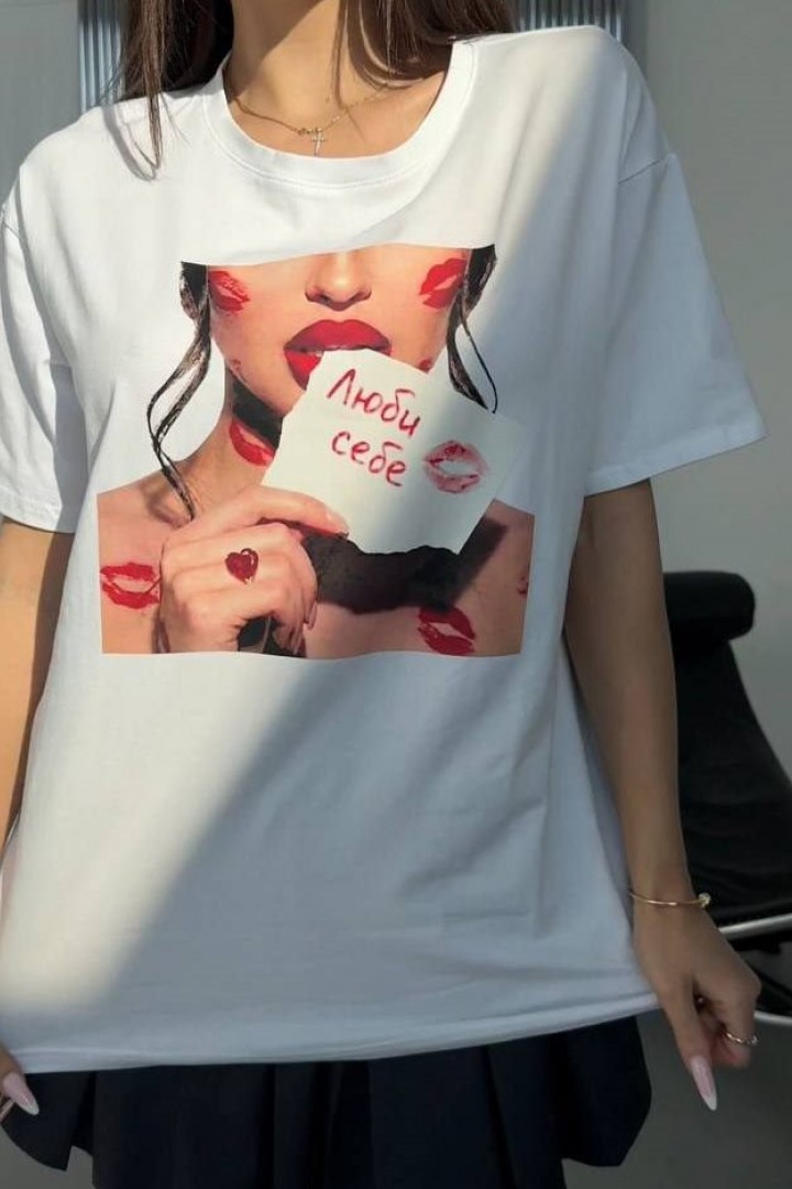 Футболка с накатом GIL-035A420