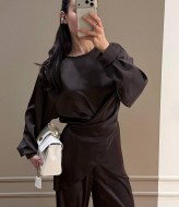 Костюм  с асеметричной блузой COB-922A749