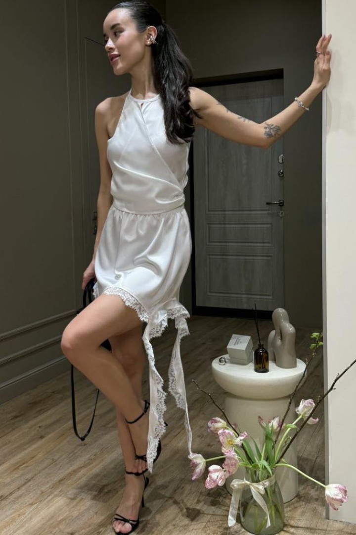 Юбка  с кружевом  COB-923A399