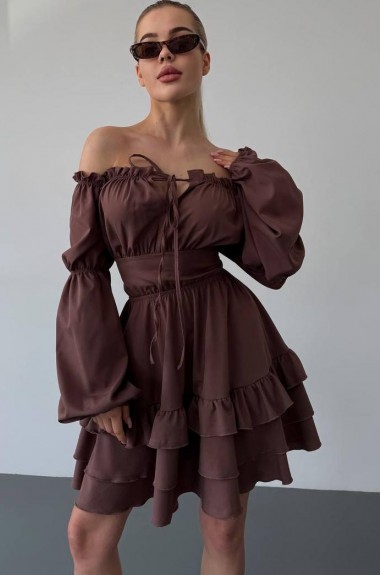 Романтическое платье со шнуровкой MSM-213.1A500 Романтическое платье со шнуровкой MSM-213.1A500