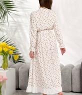 Длиное платье на пуговицах   BAV-2613A740