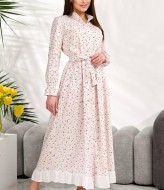 Длиное платье на пуговицах   BAV-2613A740