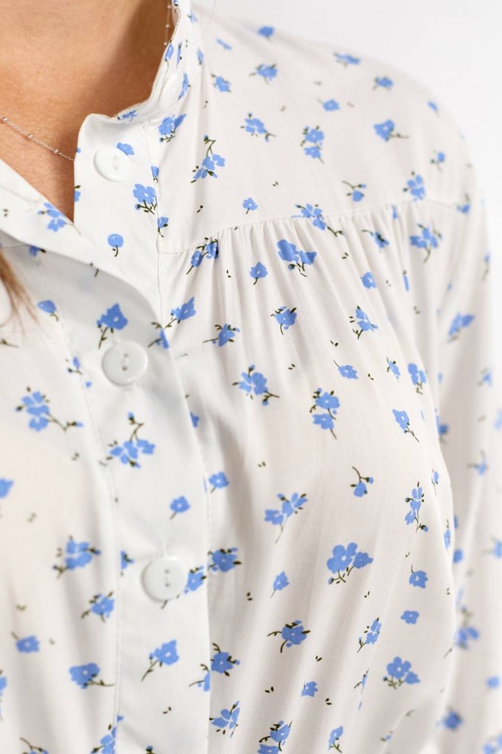 Длиное платье на пуговицах   BAV-2613A740