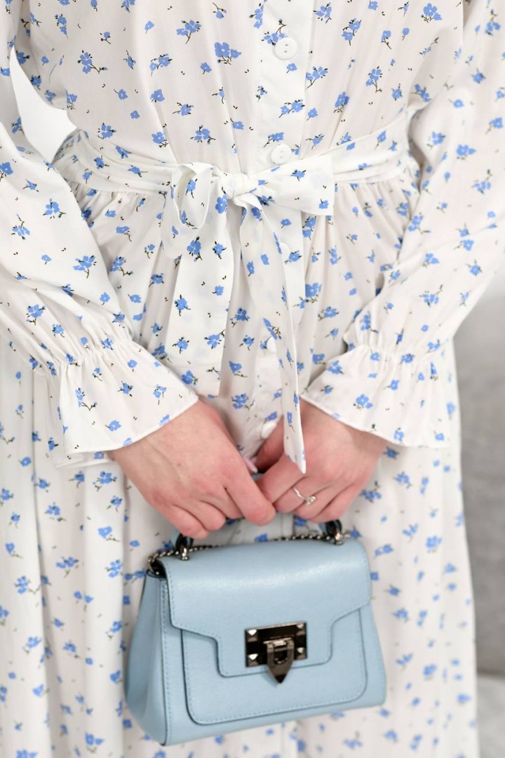 Длиное платье на пуговицах   BAV-2613A740