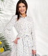 Длиное платье на пуговицах   BAV-2613A740