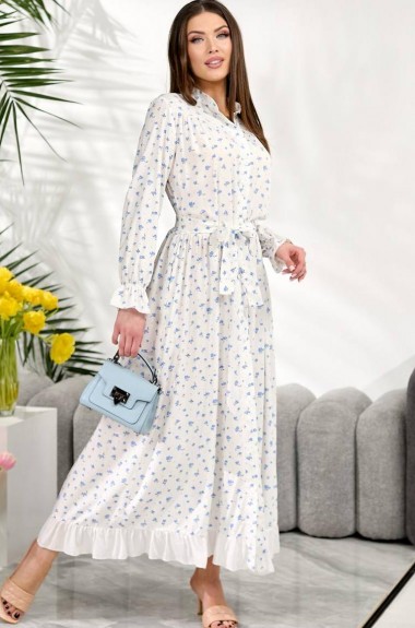 Длиное платье на пуговицах BAV-2613A740 Длиное платье на пуговицах BAV-2613A740