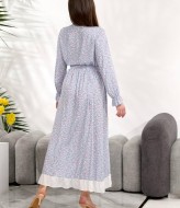 Длиное платье на пуговицах   BAV-2613A740