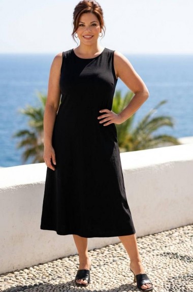 Платье-сарафан льняное AO-2520A500 Платье-сарафан льняное AO-2520A500