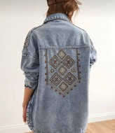 Джинсовая куртка- рубашка AMU-0371A1200