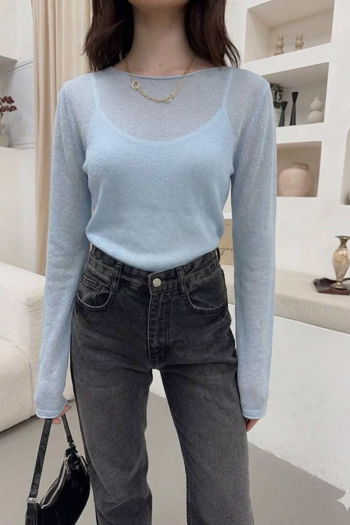 Базовый лонгслив  AMU-2641A469