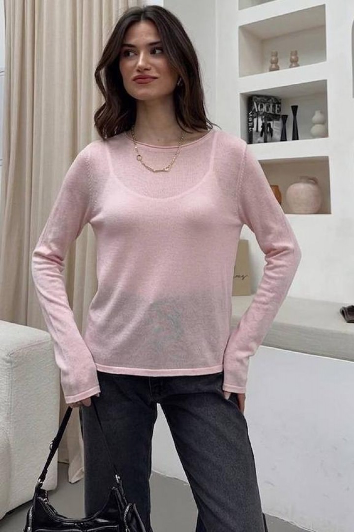 Базовый лонгслив  AMU-2641A469