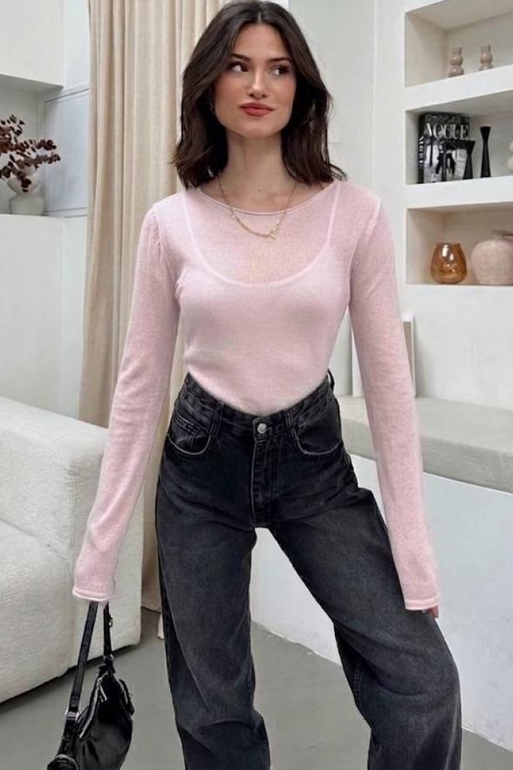 Базовый лонгслив  AMU-2641A469