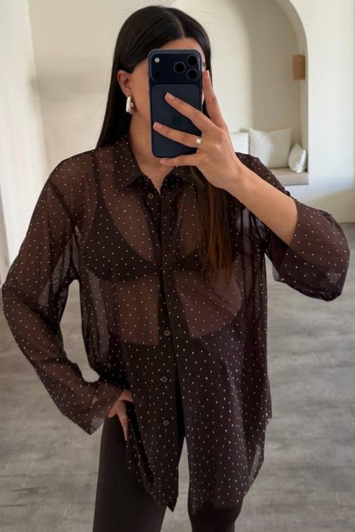 Рубашка с камушками AMU-1468A599