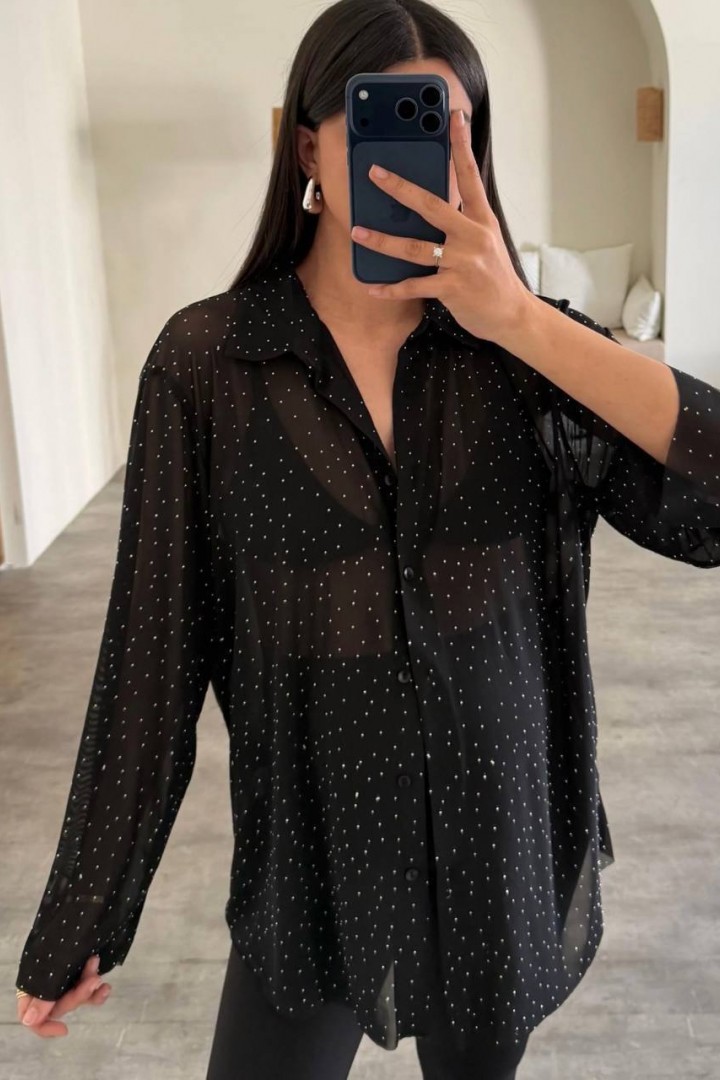 Рубашка с камушками AMU-1468A599