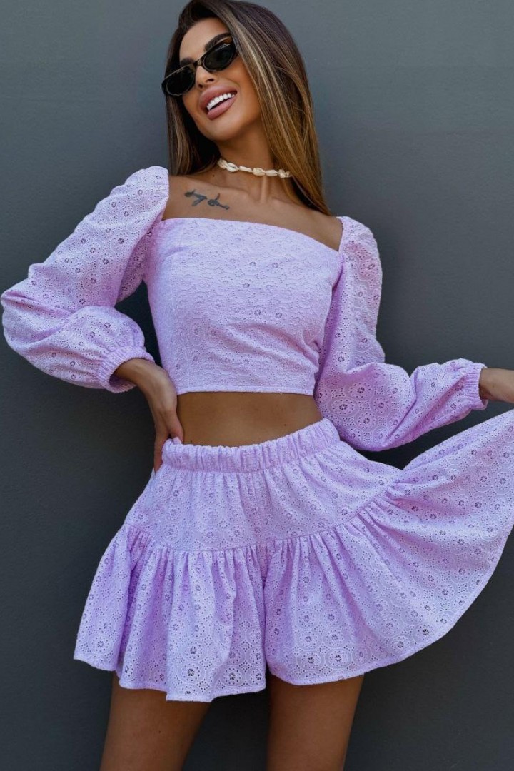 Костюм блуза з спідцею шортами   MB-61A600