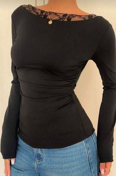 Свитерок с ажурной спиной MSM-300A400 Свитерок с ажурной спиной MSM-300A400