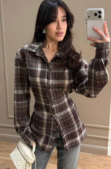 Рубашка женская приталенная  MSM-298A560