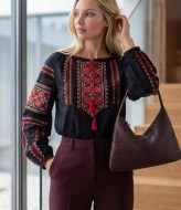 Нежная рубашка вишиванка  AMU-6164A925