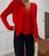 Кофта с имитацией майки  AMU-2665A650