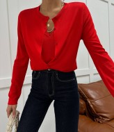 Кофта с имитацией майки  AMU-2665A650