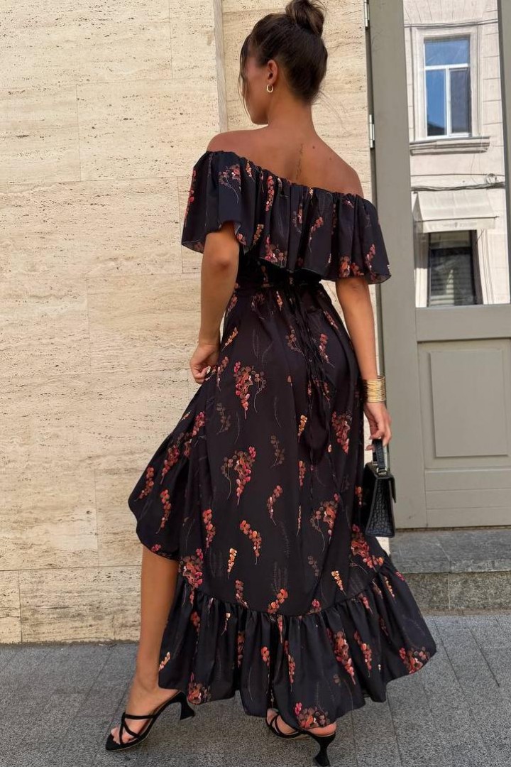 Платье с цветочным принтом SOL-3026A600