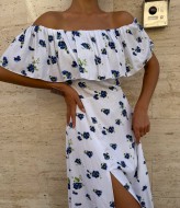 Платье с цветочным принтом SOL-3026A600