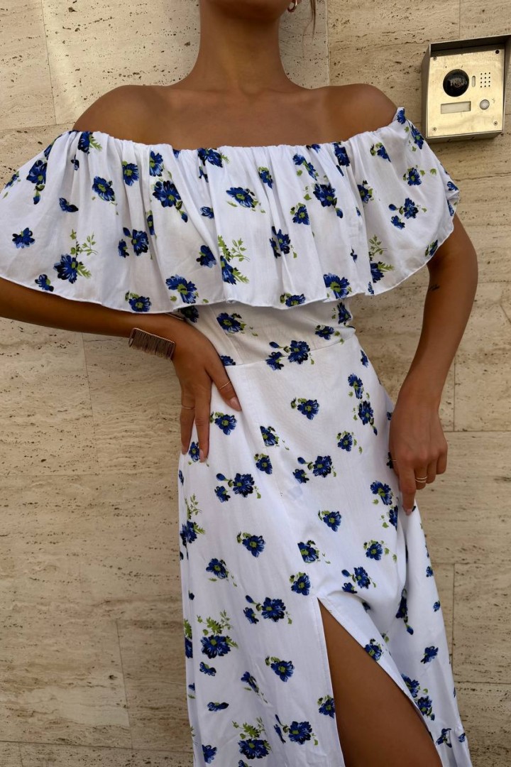 Платье с цветочным принтом SOL-3026A600