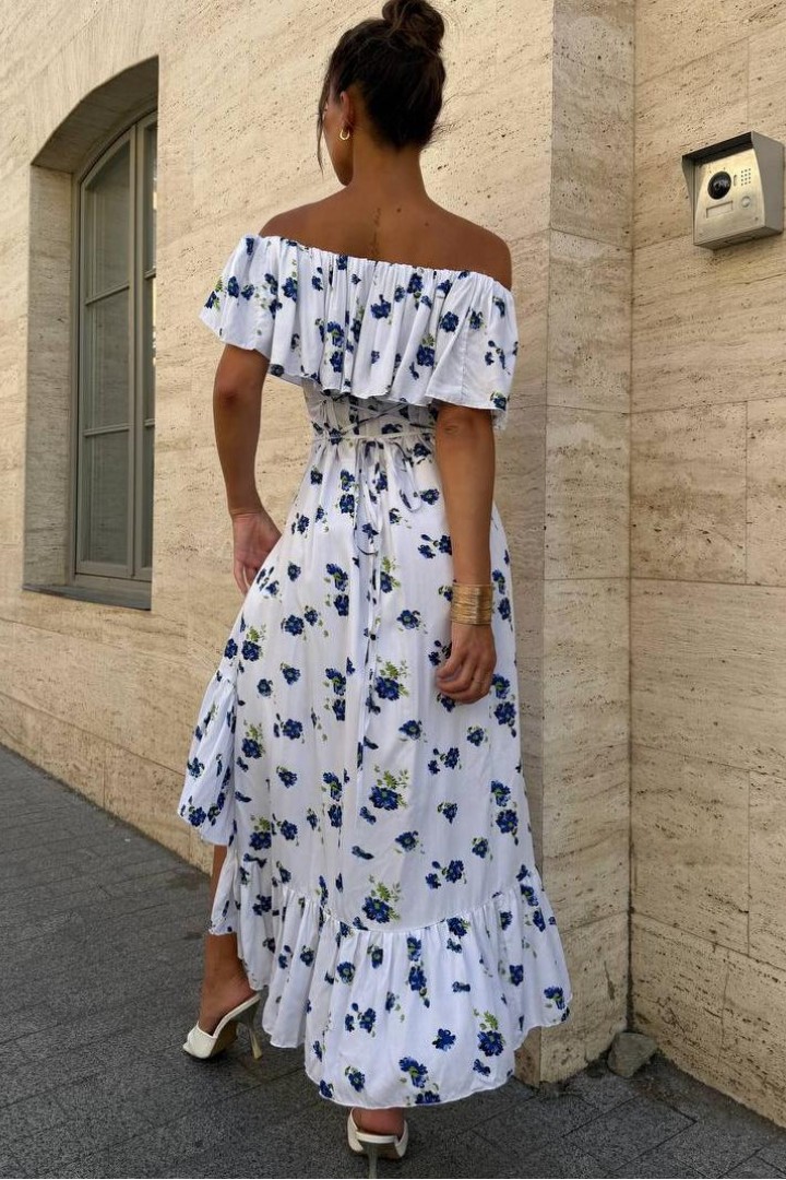 Платье с цветочным принтом SOL-3026A600