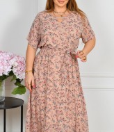 Платье шифоновое с поясом ST-514A570