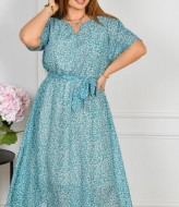 Платье шифоновое с поясом ST-514A570