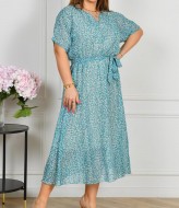 Платье шифоновое с поясом ST-514A570