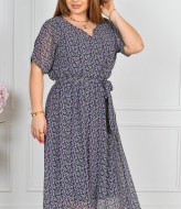 Платье шифоновое с поясом ST-514A570