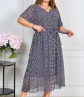 Платье шифоновое с поясом ST-514A570