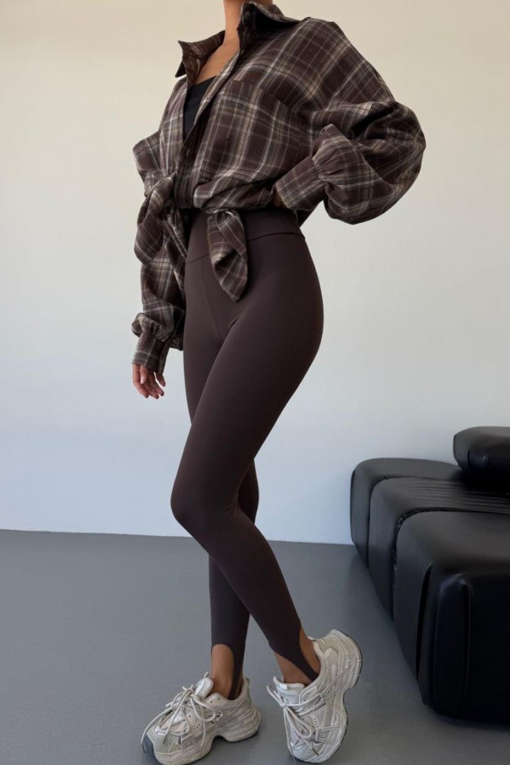 Трендовые лосины со штрибками COB-873.2A399