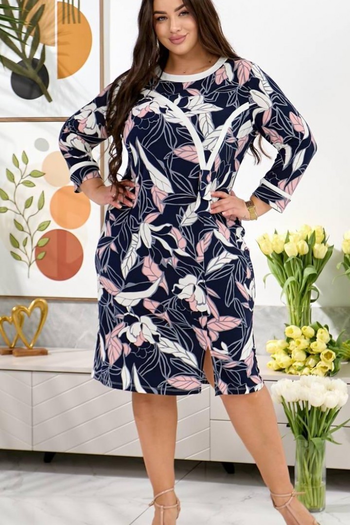 Стрейчевое платье AO-2608A570