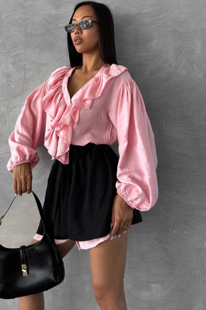 Сукня сорочка  з баскою  MSM-249A600 