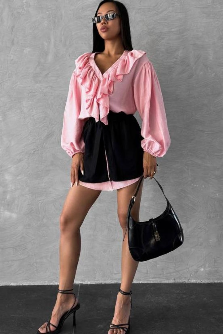 Сукня сорочка  з баскою  MSM-249A600 